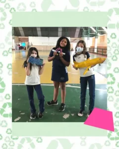 Reciclando e criando com figuras geométricas