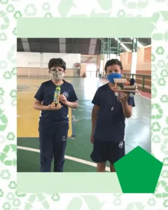 Reciclando e criando com figuras geométricas