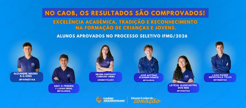 No CAOB, os resultados são comprovados!
