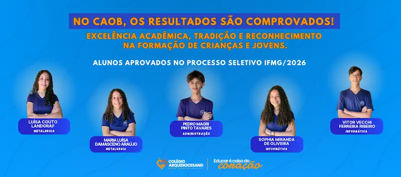 No CAOB, os resultados são comprovados!