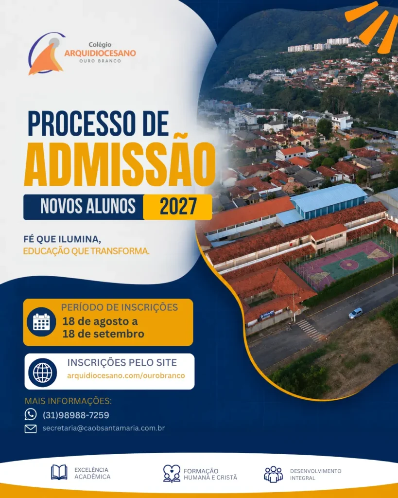 Processo de Admissão de Novos Alunos 2027