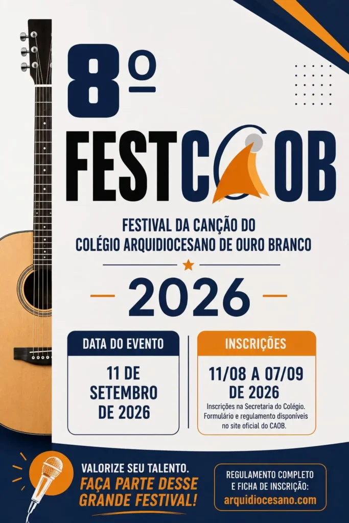 8ª edição do FestCAOB celebra a música e o talento dos estudantes