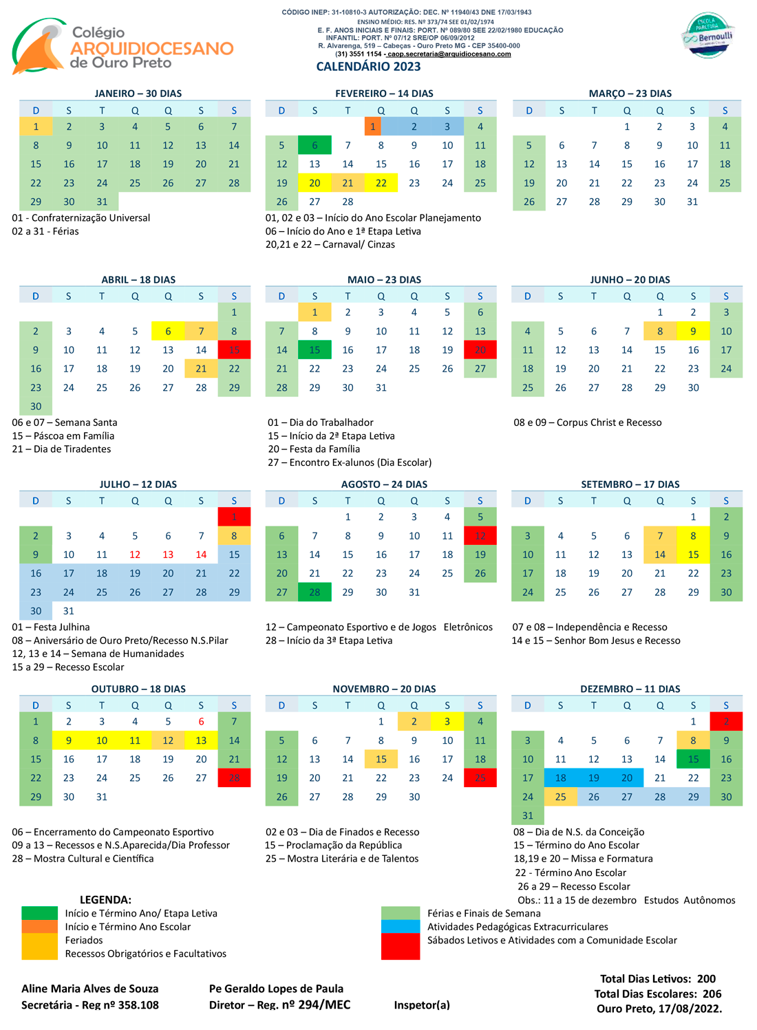 Calendario 2023 2024 Escolaridade 1 Imagesee vrogue.co