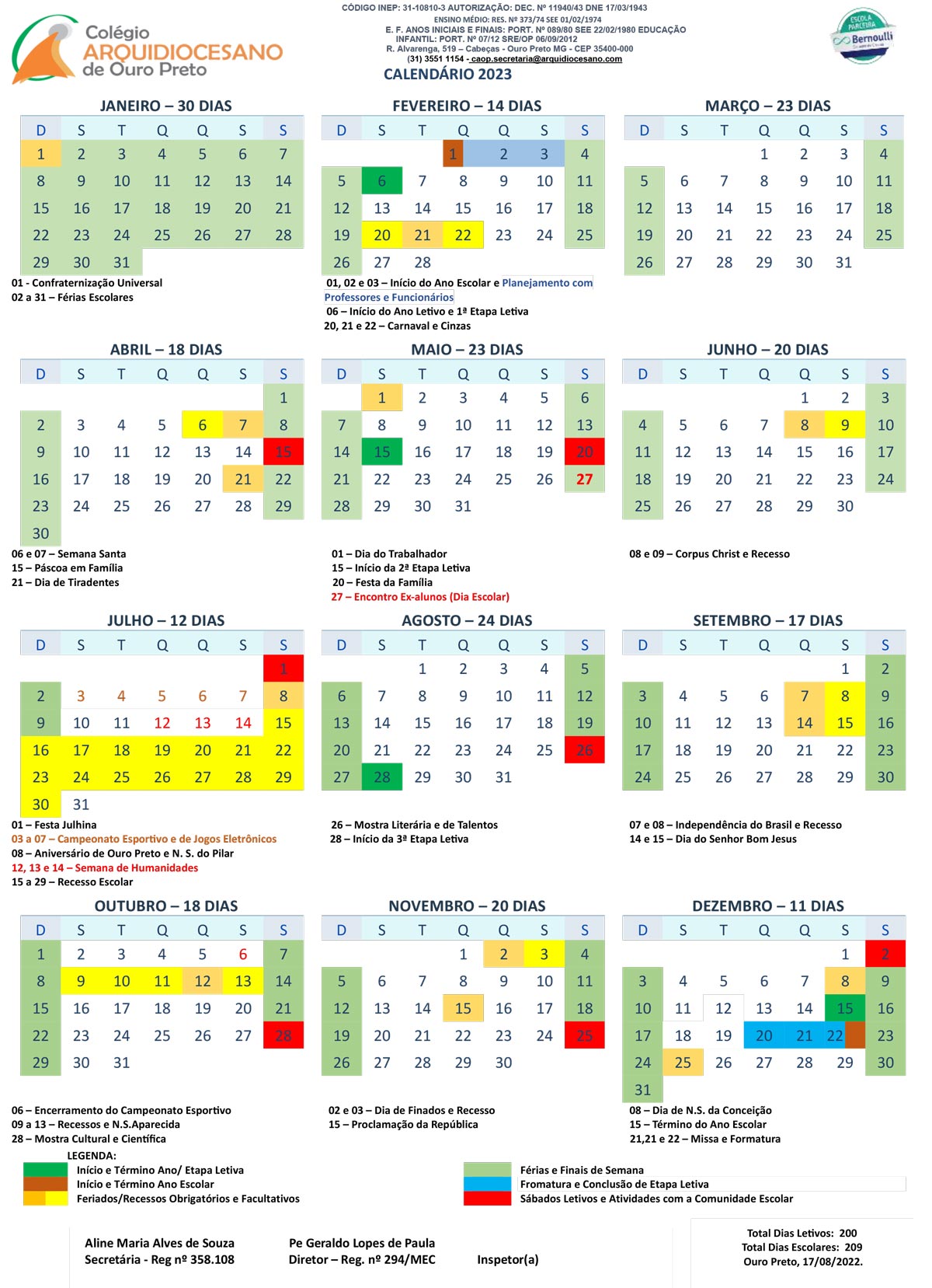 Calendários Antigos - Brasil Escola